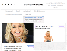 Tablet Screenshot of executive-women.com